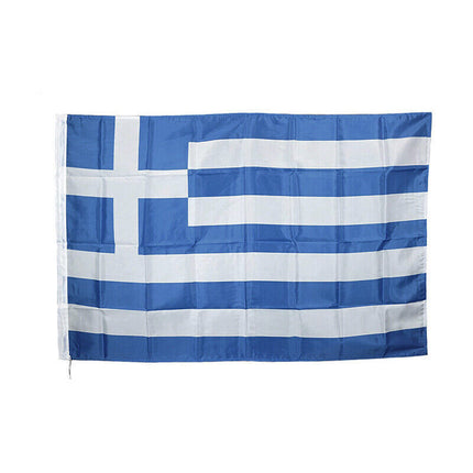 Large Greece Greek Flag Heavy Duty Outdoor 90 X 150 Cm - 3Ft X 5Ft