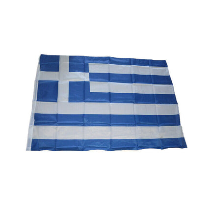 Large Greece Greek Flag Heavy Duty Outdoor 90 X 150 Cm - 3Ft X 5Ft