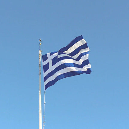 Large Greece Greek Flag Heavy Duty Outdoor 90 X 150 Cm - 3Ft X 5Ft