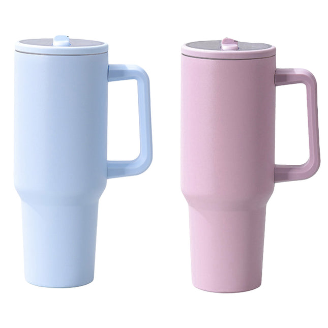 Travel Tumbler 40oz Stainless Steel Insulated Mug with Lid Handle for Drinks