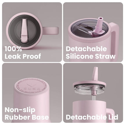 Travel Tumbler 40oz Stainless Steel Insulated Mug with Lid Handle for Drinks