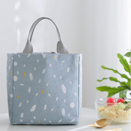 Portable Insulated Thermal Cooler Lunch Box Carry Tote Picnic Case Storage Bag 20x19x13cm