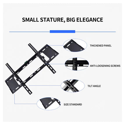 TV Wall Mount Monitor Rotating Bracket Adjustable Screen Holder Stand for Home
