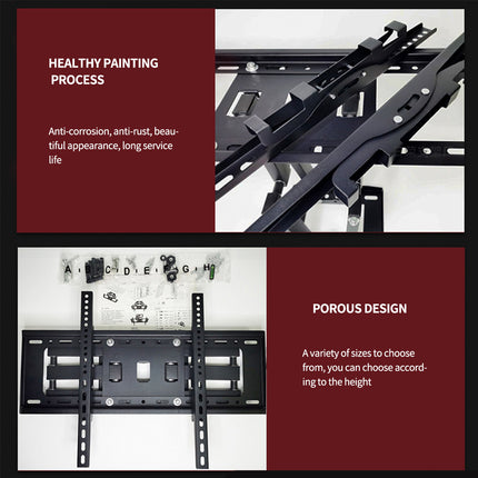 TV Wall Mount Monitor Rotating Bracket Adjustable Screen Holder Stand for Home