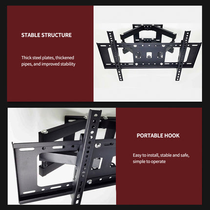 TV Wall Mount Monitor Rotating Bracket Adjustable Screen Holder Stand for Home