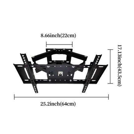 TV Wall Mount Monitor Rotating Bracket Adjustable Screen Holder Stand for Home