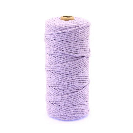 3mm Colored Cotton Rope DIY Hand Woven Macrame Cord Tapestry Binding Craft Rope