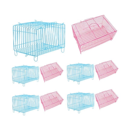Small Bird Transport Collapsible Cage Travel Pet Carrier Portable Folding Cage