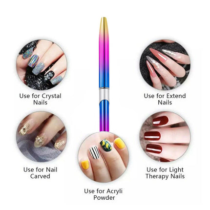 Kolinsky Acrylic Nail Art Brush Manicure Powder Professional Tools Size 2-18