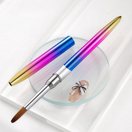 Kolinsky Acrylic Nail Art Brush Manicure Powder Professional Tools Size 2-18