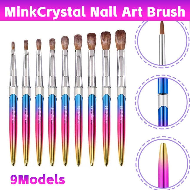 Kolinsky Acrylic Nail Art Brush Manicure Powder Professional Tools Size 2-18
