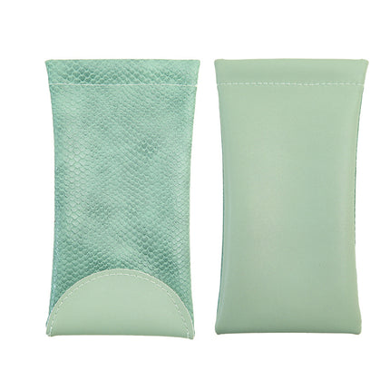 Mouth Snapped Sunglasses Eyeglass Glasses Case Soft Pouch Bag Pocket Spectacle