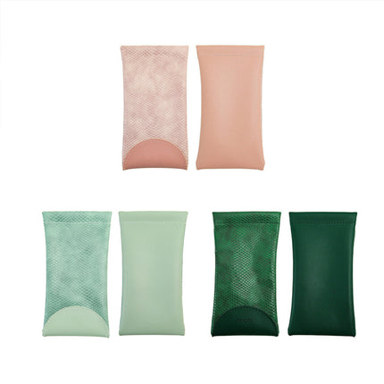 Mouth Snapped Sunglasses Eyeglass Glasses Case Soft Pouch Bag Pocket Spectacle