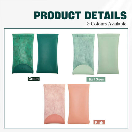 Mouth Snapped Sunglasses Eyeglass Glasses Case Soft Pouch Bag Pocket Spectacle