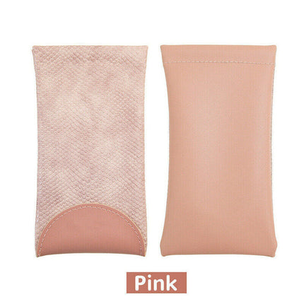 Mouth Snapped Sunglasses Eyeglass Glasses Case Soft Pouch Bag Pocket Spectacle