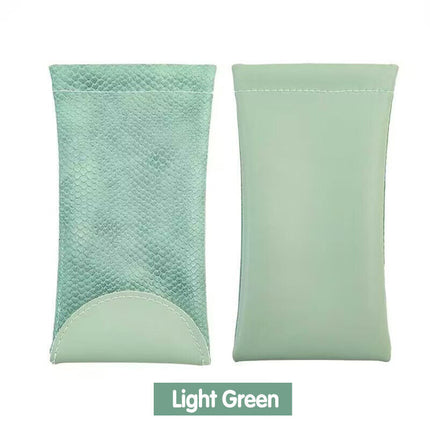 Mouth Snapped Sunglasses Eyeglass Glasses Case Soft Pouch Bag Pocket Spectacle