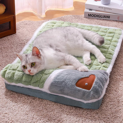 Dog Sleeping Mat Soft Pet Bed Washable Cushion Pad for Dogs Cats Crate Floor Use