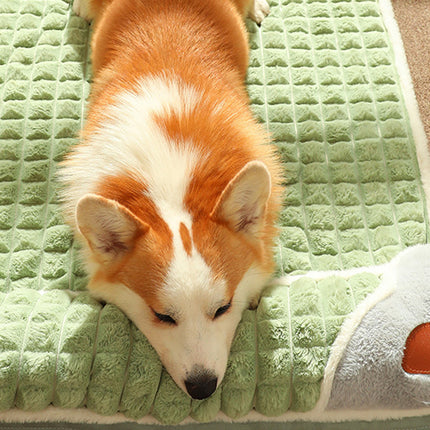 Dog Sleeping Mat Soft Pet Bed Washable Cushion Pad for Dogs Cats Crate Floor Use