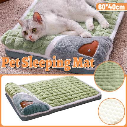 Dog Sleeping Mat Soft Pet Bed Washable Cushion Pad for Dogs Cats Crate Floor Use
