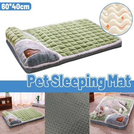 Dog Sleeping Mat Soft Pet Bed Washable Cushion Pad for Dogs Cats Crate Floor Use