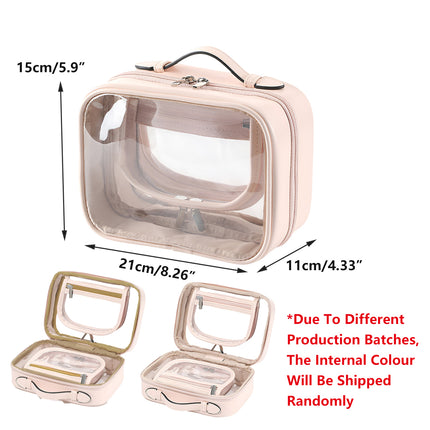 Simple Colour Travel Cosmetic Bag Lightweight Waterproof Transparent Organizer