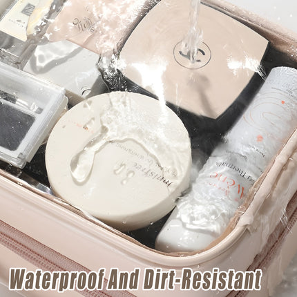 Simple Colour Travel Cosmetic Bag Lightweight Waterproof Transparent Organizer