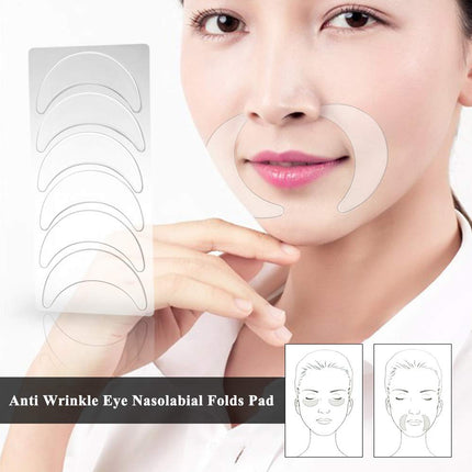 7Pcs Reusable Anti Wrinkle Forehead Face Pad Silicone Removal Patch Skin Care Au