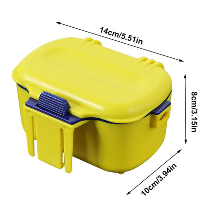 Fishing Bait Box Insulated Worm Container Live Bait Holder Portable Waist Can