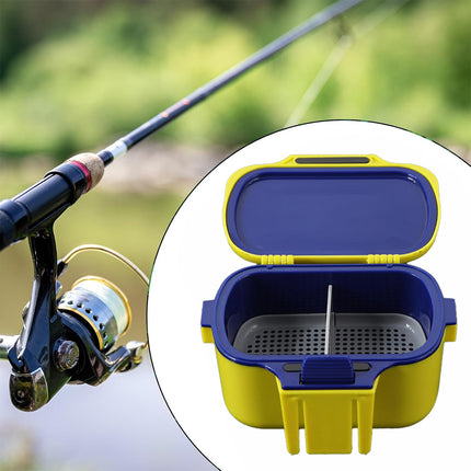 Fishing Bait Box Insulated Worm Container Live Bait Holder Portable Waist Can