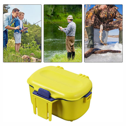 Fishing Bait Box Insulated Worm Container Live Bait Holder Portable Waist Can