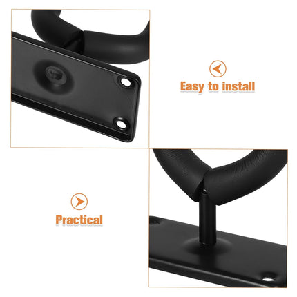 Guitar Wall Hanger Rack Hook Non Adjustable Black Mount Holder for Acoustic