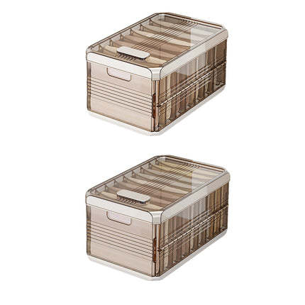 Clothes Pants Layered Storage Box Fabric Closet Organizer Foldable Durable