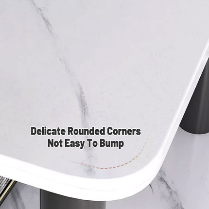 Fashion Snack Side Table C Shaped End Table for Sofa Couch Bed Small Living Room