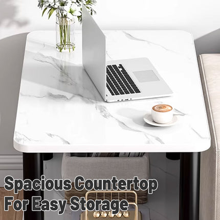 Fashion Snack Side Table C Shaped End Table for Sofa Couch Bed Small Living Room