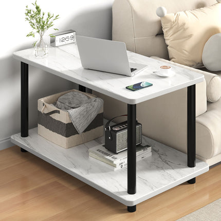 Fashion Snack Side Table C Shaped End Table for Sofa Couch Bed Small Living Room