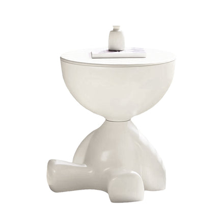 Plastic Bedside Table Sofa End Table Storage Rack Movable Coffee Table Mini Bear