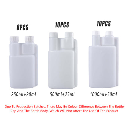 250-1000ml Plastic Twin Chamber Bottle with Tamper Evident Cap for Chemical Liquids