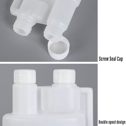 250-1000ml Plastic Twin Chamber Bottle with Tamper Evident Cap for Chemical Liquids