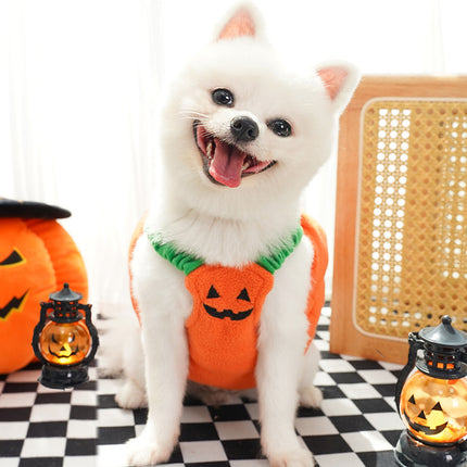 Dog Cat Pet Pumpkin Fancy Dress Outfits Halloween Xmas Cosplay Costume Clothes