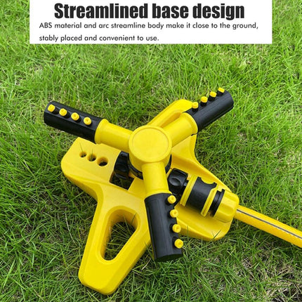 360 Degree Rotating Yellow Sprinkler Automatic Lawn Garden Watering System Villa