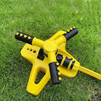 360 Degree Rotating Yellow Sprinkler Automatic Lawn Garden Watering System Villa