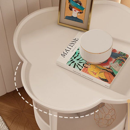 Simple Side Table Cream Coffee Table Sofa End Table Modern Living Room Furniture