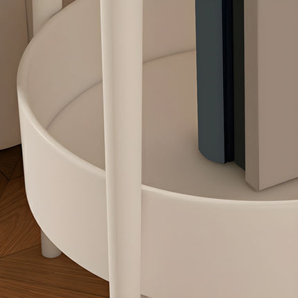 Simple Side Table Cream Coffee Table Sofa End Table Modern Living Room Furniture