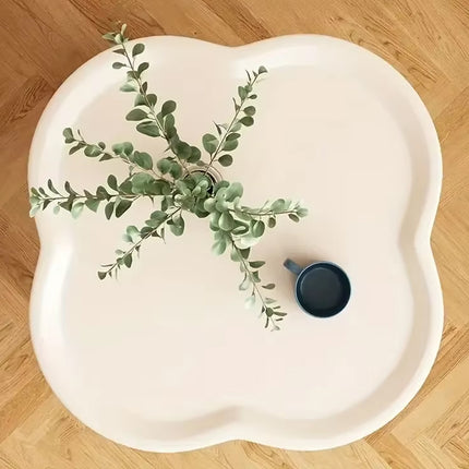 Simple Side Table Cream Coffee Table Sofa End Table Modern Living Room Furniture