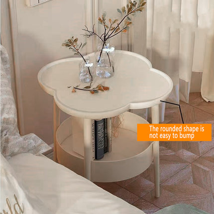 Simple Side Table Cream Coffee Table Sofa End Table Modern Living Room Furniture