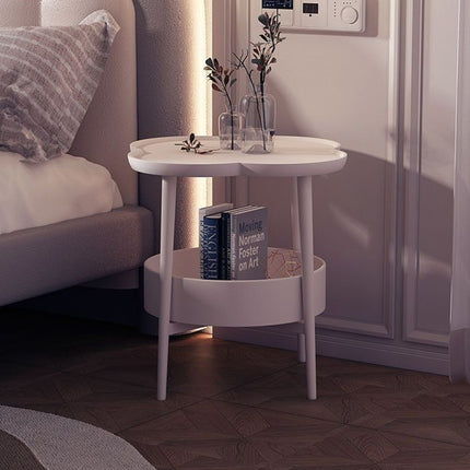 Simple Side Table Cream Coffee Table Sofa End Table Modern Living Room Furniture
