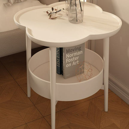 Simple Side Table Cream Coffee Table Sofa End Table Modern Living Room Furniture