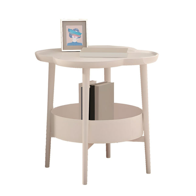 Simple Side Table Cream Coffee Table Sofa End Table Modern Living Room Furniture