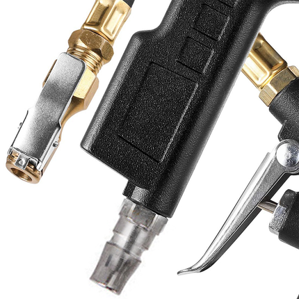 Tyre Pressure Gauge Air Tire Inflator Car Motorcycle Pump Hose Compressor Tool