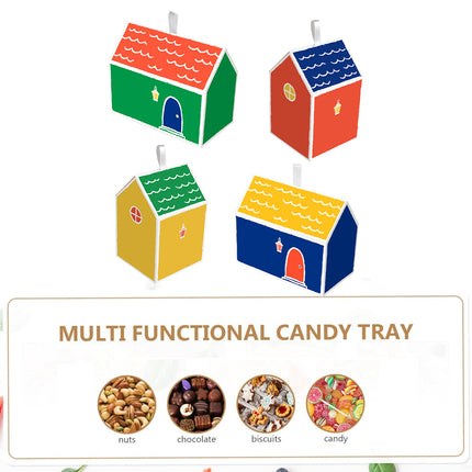 40PCS Colorful Small House Gift Boxes Candy Packing Party Favors Treat Box